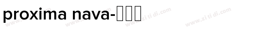 proxima nava字体转换